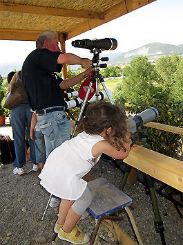 Monsummano Terme: telescopi e binocoli dell'Associazione Astrofili Valdinievole (foto Enrico Zarri)